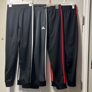 4 pairs of boys Adidas athletic pants